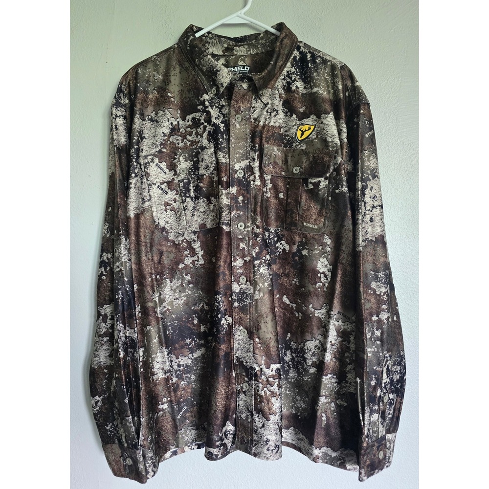 Nwt Shield Series 2xl Outdoors‎ Camo Button Up Long Sleeve Hunting Shirt  Jacket